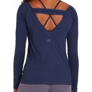 👚CALIA Women's Elastic Back Long Sleeve Shirt